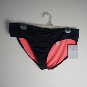 Athleta Shirred Band Basph Bikini Bottom Size L